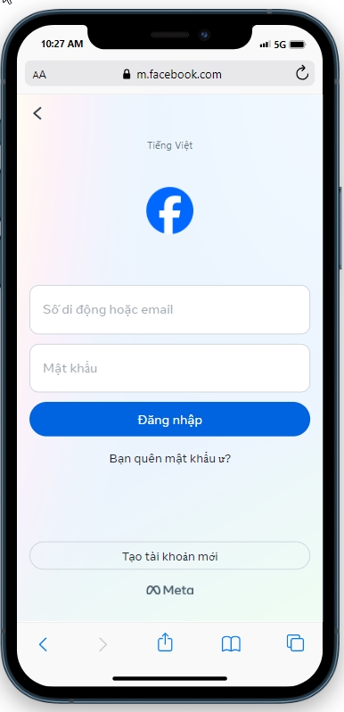 Hướng Dẫn đăng Nhập Facebook